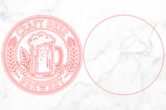 Craft Beer Brewery Sign Laser Cut SVG Product Image 3