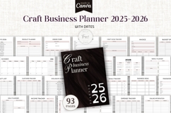 Dated Craft Business Planner 2025 2026 Canva Template Product Image 1