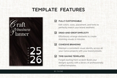 Dated Craft Business Planner 2025 2026 Canva Template Product Image 7