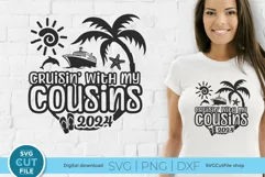 Elevate your wardrobe with a touch of Cousins Cruise using this SVG compatible with Cricut and Silhouette. Effortlessly design your own unique shirts and tote bags.
