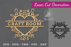 Craft Room Laser Cut Sign Product Image 1