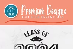Make your graduation memorable by designing custom shirts and tote bags using this Class of 2024 graduating senior SVG. Get started now!