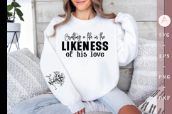 Crafting a life in the likeness of his love Sleeve SVG Product Image 1