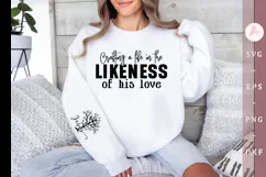 Crafting a life in the likeness of his love Sleeve SVG Product Image 1