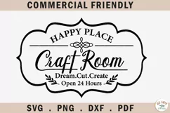Craftroom sign making decal svg, craftroom hobby room svg Product Image 1