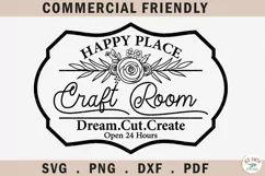 Craftroom hobby sign making decal svg, craftroom wall decal Product Image 1