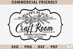Craftroom sign making decal svg,craft room hobby decal svg Product Image 1