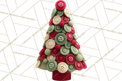 Crafty Christmas Tree Clipart, Kawaii Holiday PNG, Festive Product Image 5