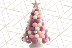 Crafty Christmas Tree Clipart, Kawaii Holiday PNG, Festive Product Image 4