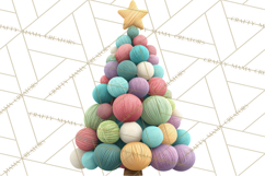 Crafty Christmas Tree Clipart, Kawaii Holiday PNG, Festive Product Image 4