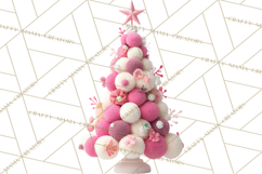 Crafty Christmas Tree Clipart, Kawaii Holiday PNG, Festive Product Image 5