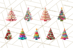 Crafty Christmas Tree Clipart, Kawaii Holiday PNG, Festive Product Image 5