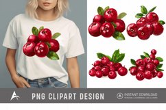 Watercolor Cranberry Clipart Product Image 1
