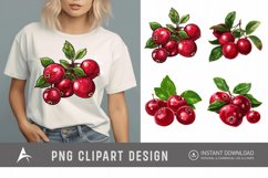 Watercolor Cranberry Clipart Product Image 1