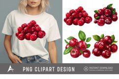 Watercolor Cranberry Clipart Product Image 1