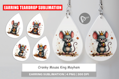 Earring Cranky Mouse King Mayhem Product Image 1