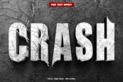 Crash 3D editable text effect Product Image 1