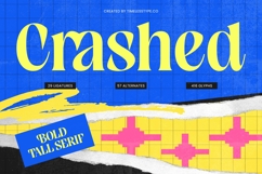 Crashed Bold Tall Serif Product Image 1