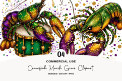 Crawfish Mardi Gras Clipart Product Image 1