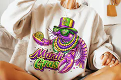 Mardi Gras PNG Crawfish, Fleur De Lis PNG, Fat Tuesday PNG Product Image 2
