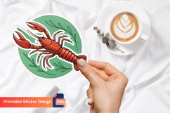 Crawfish Sticker, Seafood Sticker, Crawfish Art Product Image 1