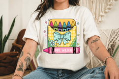 Crayon Box With Name Plate- Sublimation Design Product Image 2