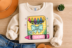 Crayon Box With Name Plate- Sublimation Design Product Image 3