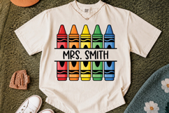 Crayon Monogram Png, Teacher Monogram Design Product Image 3