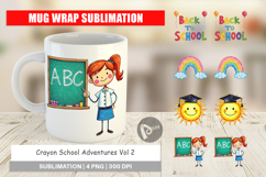 Mug Wrap Crayon Adventures Product Image 1