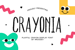 Crayonia - Hand Drawn Crayon Font Product Image 1