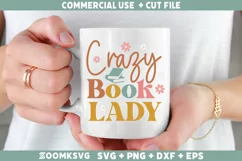 Reading SVG, Book Lover SVG, Book SVG, Book PNG, Retro SVG Product Image 2