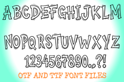 Crazy Cartoon Wacky Alphabet Lettering ABC Text Font OTF Product Image 2