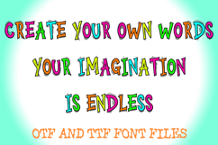 Crazy Cartoon Wacky Alphabet Lettering ABC Text Font OTF Product Image 3