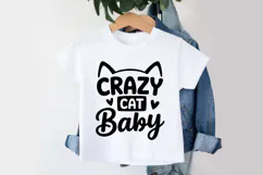Crazy Cat Baby SVG | Baby SVG | Newborn SVG Product Image 3