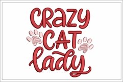 Crazy Cat Lady Embroidery Design Product Image 1