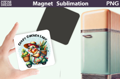 Funny Chicken Magnet | Crazy Chicken Lady Product Image 1