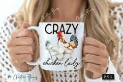 Crazy Chicken Lady PNG | Farmhouse PNG Product Image 2