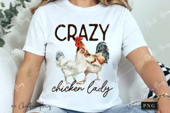 Crazy Chicken Lady PNG | Farmhouse PNG Product Image 3