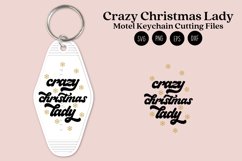Crazy Christmas Lady Motel Keychain SVG Product Image 1