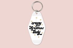 crazy christmas lady keychain svg cutting files or sublimation files for keychain
