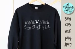 Crazy christmas lady svg, christmas png, christmas cut file Product Image 2