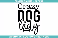 Crazy Dog Lady SVG | Dog SVG | Dog Lover SVG Product Image 2