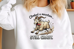 Crazy Funny Goat Sublimation PNG Product Image 2