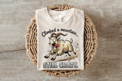 Crazy Funny Goat Sublimation PNG Product Image 3