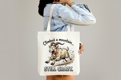 Crazy Funny Goat Sublimation PNG Product Image 4