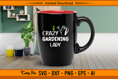 Crazy Gardening Lady SVG for Crafters and Garden Lovers Product Image 3