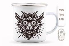 Crazy-Looking Goat SVG - Retro Style Design SVG File Product Image 1