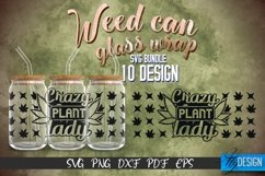 Weed Glass Can Wrap SVG | Glass Can Wrap SVG Design| SVG v.1 Product Image 1
