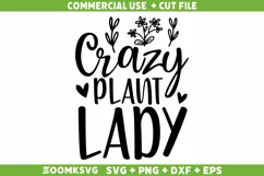 Crazy plant lady SVG | Plant SVG | Plant Lover SVG Product Image 2