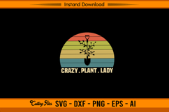 Crazy Plant Lady Retro SVG for Garden and Plant Lovers Product Image 1